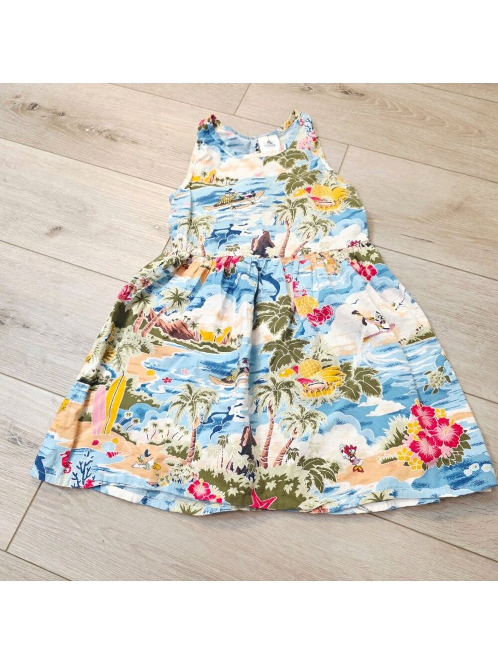 Toddler Girls Sz 4 Aloha Tropical Disney Resort Wear Dress